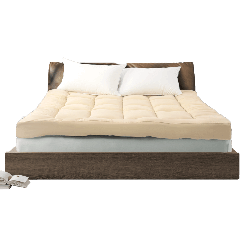 แผ่นรองนอน 3.5 ฟุต IBED รุ่นนุ่มแน่น (ลายตาราง) หนา 4 นิ้ว CREAM